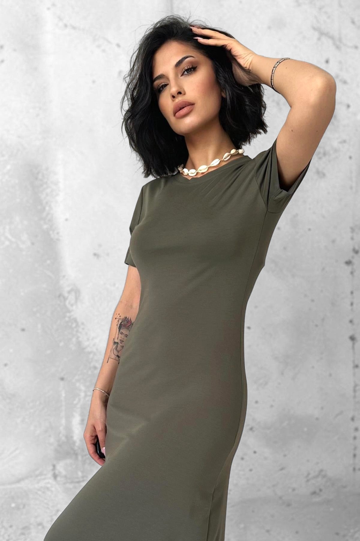 Olive Muse Dress